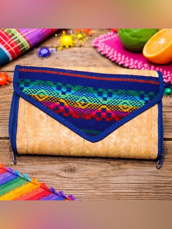 Handbags - Multicolor Artisan Woven Clutch